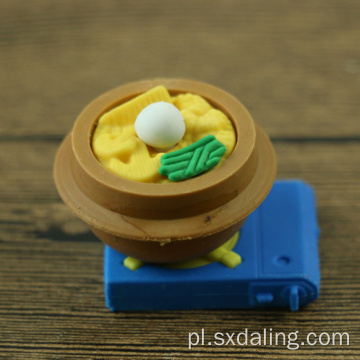Zabawka Prezent Projekt Żywności Gumka 3D
